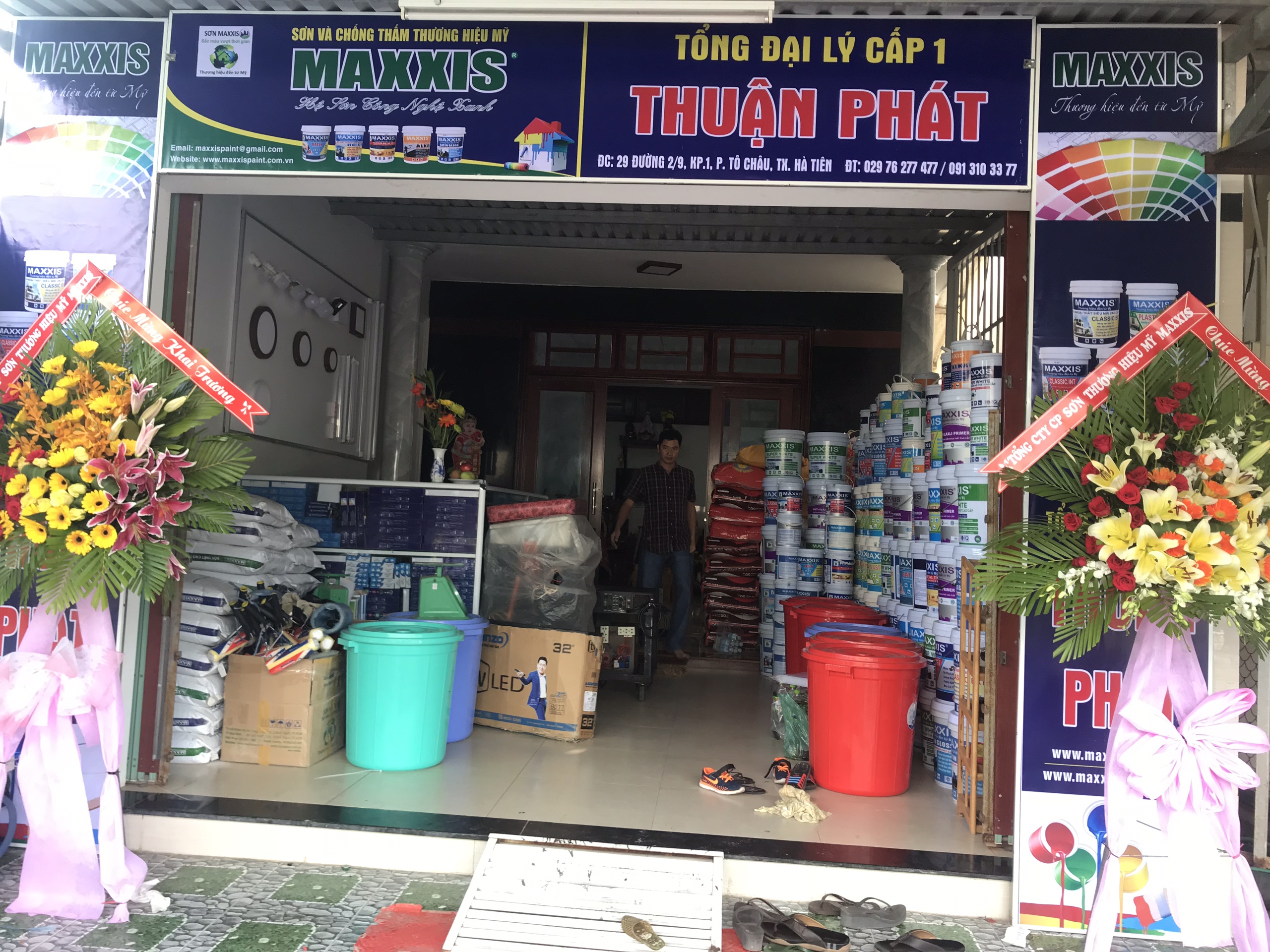 Nhà Phân Phối Sơn Thương Hiệu Mỹ Maxxis Thuận Phát - TP Hà Tiên, Tỉnh Kiên Giang